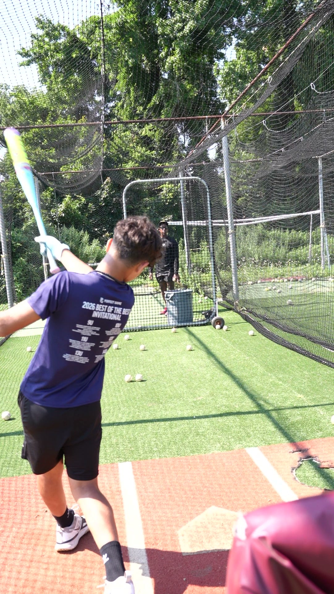 Baseball hitting lesson at GrindTime Baseball Academy in Bellerose, NY, Queens