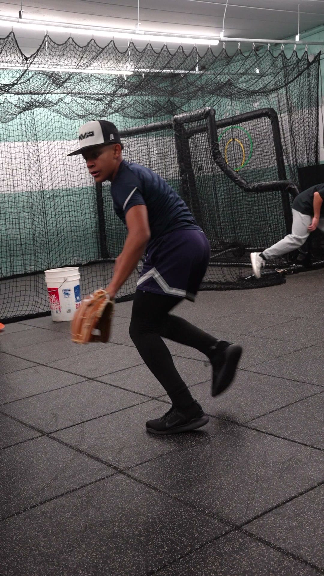 Baseball glove and fielding training at GrindTime Baseball Academy in Bellerose, NY, Queens