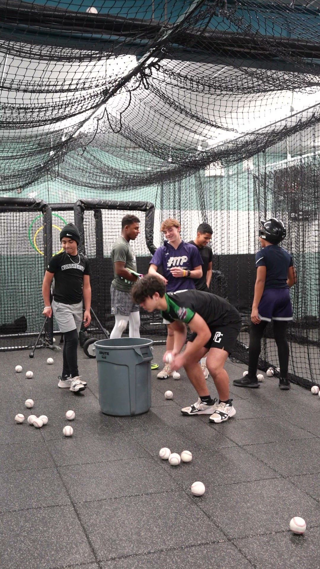 Small-group baseball training at GrindTime Baseball Academy in Bellerose, NY, Queens