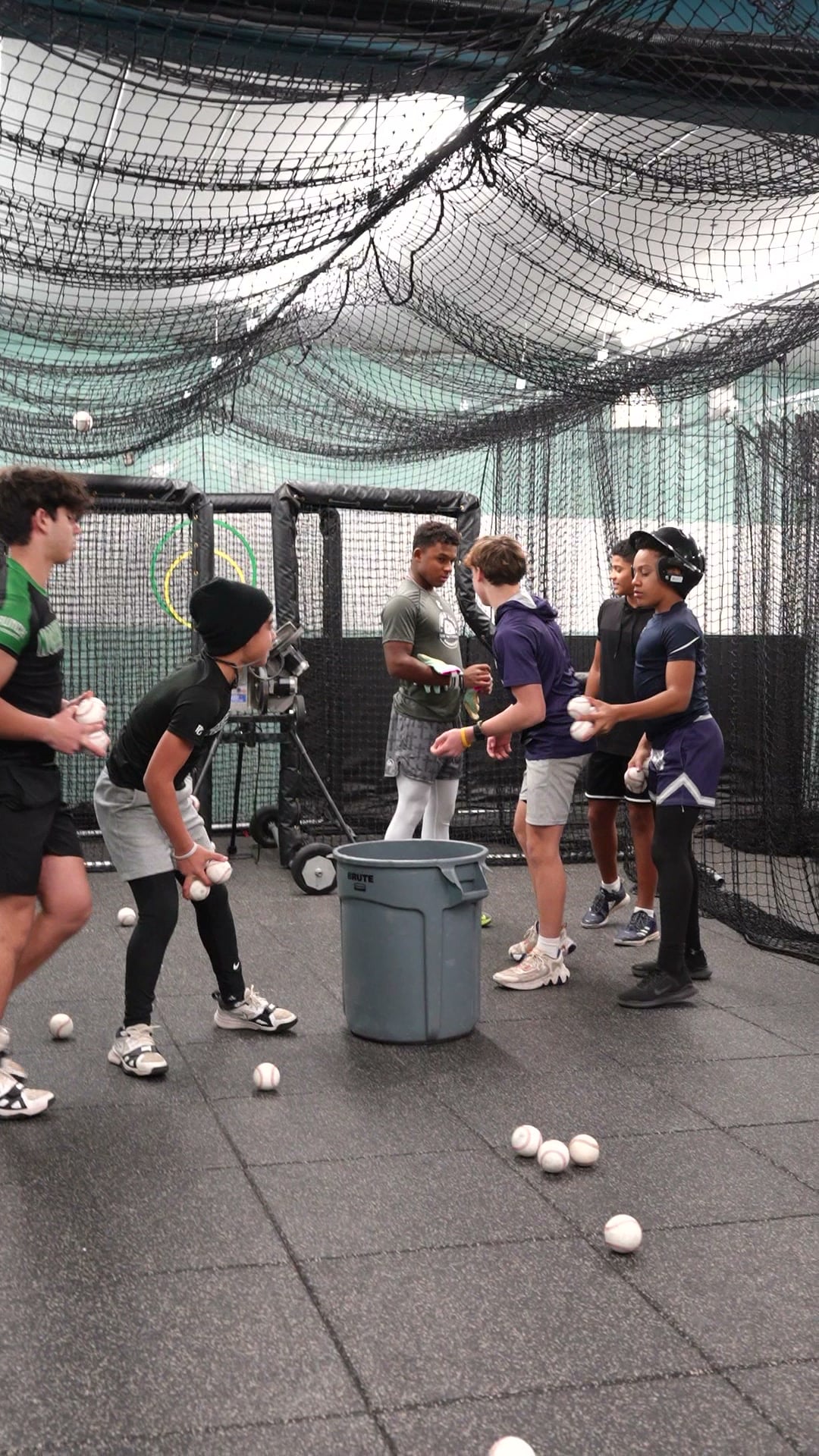 Small-group baseball training at GrindTime Baseball Academy in Bellerose, NY, Queens