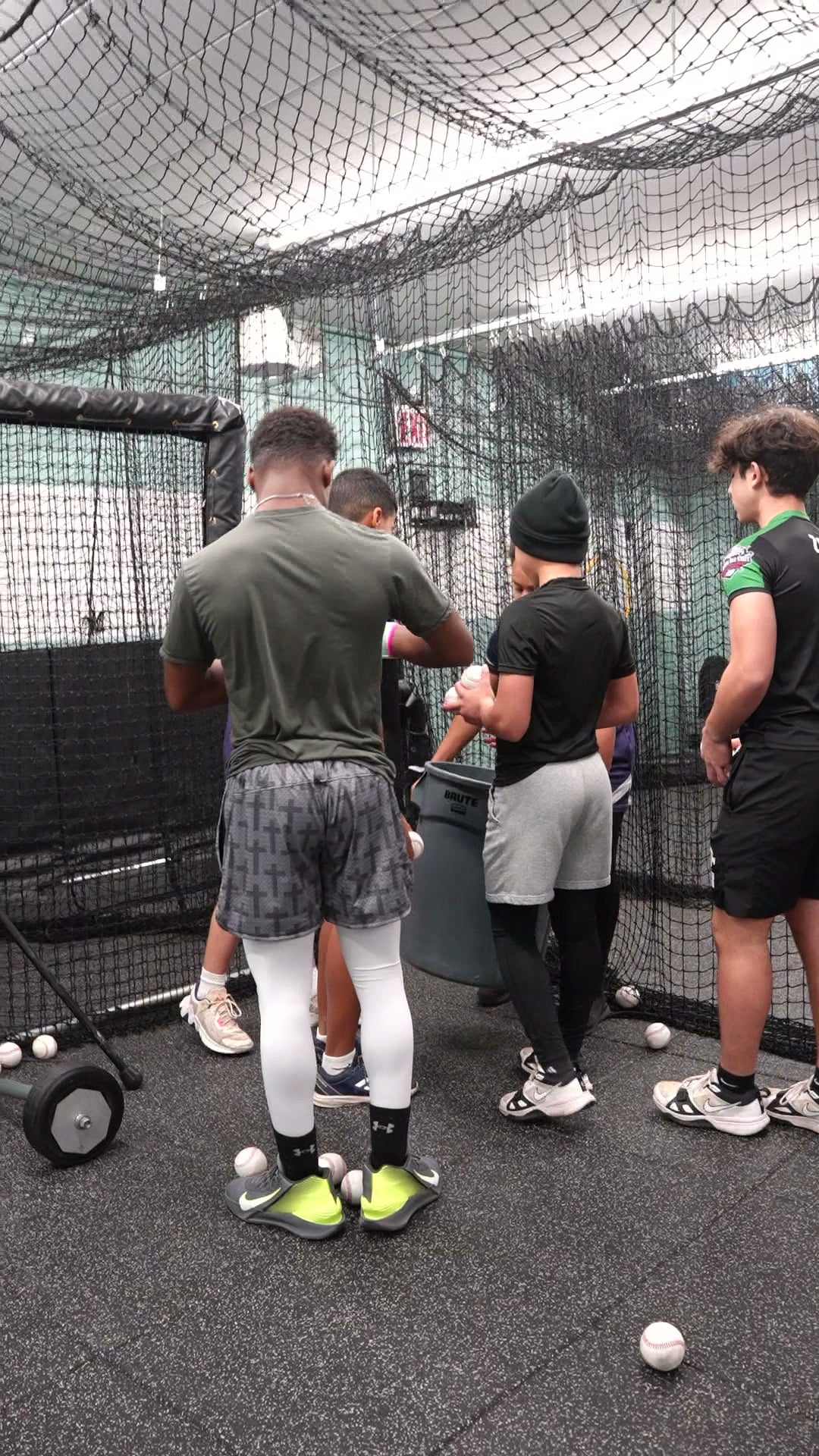 Small-group baseball training at GrindTime Baseball Academy in Bellerose, NY, Queens